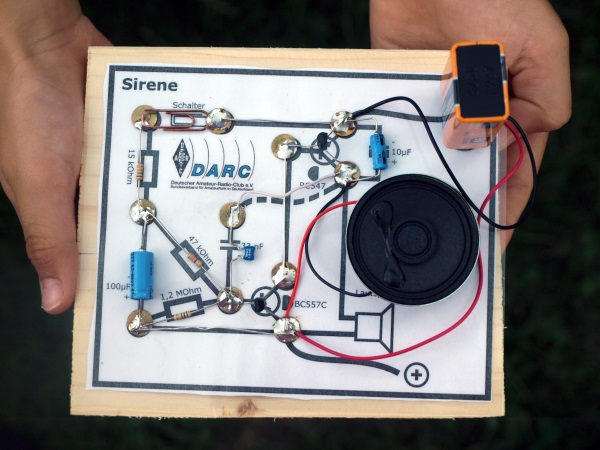 Sirenenschaltung von oben